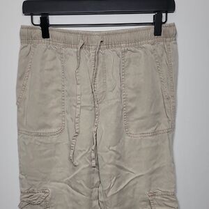 C&C California Women's Cargo  Tan Jogger Lyocell Pants